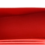 Brushed Calfskin Mini Geometric Clutch Bag Flame Red
