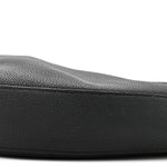 Pebbled Calfskin Augustina Hobo Black