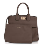 Calfskin Large Studio Bag Caraway Seed