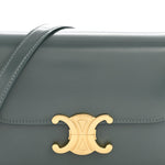 Shiny Calfskin Teen Triomphe Petrol