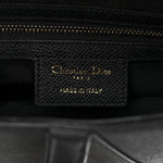 Grained Calfskin Saddle Bag Black