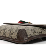 GG Supreme Monogram Neo Vintage Web Belt Bag Brown