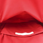 Canvas Quote Backpack Red White