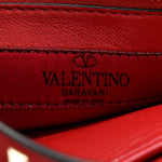 Nappa Medium Rockstud Spike Shoulder Bag Rosso Valentino