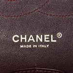 Lambskin Quilted Jumbo Double Flap Black