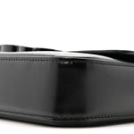 Shiny Calfskin Triomphe Chain Bag Black