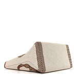 H Plume Canvas Swift Printed Fantaisie d'Etriers Steeple 28 Bag Fauve Ecru Beige Gold