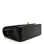 Lambskin Quilted Small Single Flap Black
