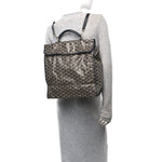 Goyardine Saint Leger Soft Briefcase Backpack Black