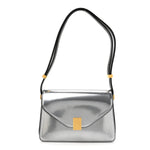 Metallic Calfskin Concerto Bag SIlver