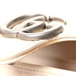 Calfskin Matelasse Aria Mini GG Marmont Shoulder Bag Mystic White