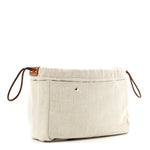 Canvas Barenia Fourbi 25 MM Pouch Naturel Fauve