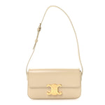 Natural Calfskin Triomphe Shoulder Bag Pampa