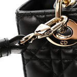 Lambskin Cannage Small My ABCDior Lady Dior Black