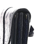 Snakeskin PS1 Pochette Clutch Blue