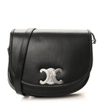 Supple Calfskin Triomphe Medium Besace Black
