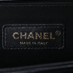 Lambskin Quilted Medium Boy Flap Black