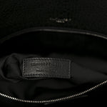 Grained Lambskin Monogram Large Niki Chain Satchel Black