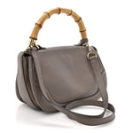 Calfskin Medium New Bamboo Top Handle Bag Mauve