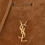 Suede Pochon Shoulder Bag Caramel Cognac