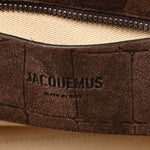 Suede Crocodile Embossed Le Petit Turismo Dark Brown