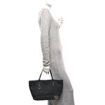 Monogram Medium New Britt Tote Black