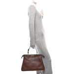 Vitello Large Soft Peekaboo Crosta Mogano
