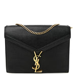 Grain De Poudre Monogram Cassandra Clasp Bag Black