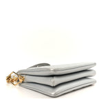 Metallic Lambskin Embossed Monogram Coussin BB Silver