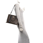 Monogram Flower Tote Black