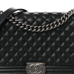 Caviar Quilted New Medium Boy Flap Black
