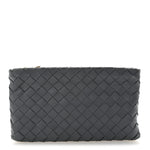 Nappa Intrecciato Small Zip Pouch Thunder