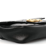 Calfskin Matelasse Super Mini GG Marmont Shoulder Bag Black