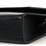 Grain De Poudre Medium Classic Monogram Kate Satchel Black