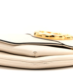 Calfskin Small Arli Flap Shoulder Bag Mystic White