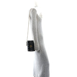 Calfskin Matelasse Mini GG Marmont 2.0 Bucket Bag Black
