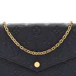 Empreinte Pochette Felicie Chain Wallet Marine Rouge