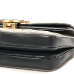Lambskin Quilted Small CC Chic Flap Grey Dark Navy