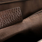 Monogram Flap Messenger Bag Beige Dark Brown