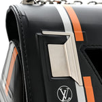 Epi Monogram Spaceship Embossed Twist Shoulder Bag PM Black