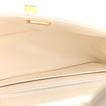 Aged Calfskin Quilted 2.55 Reissue Mini Flap White
