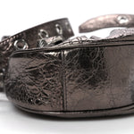 Metallic Agneau Arena Le Cagole Shoulder Bag XS Dark Bronze