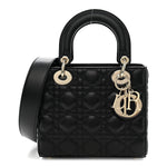 Lambskin Cannage Small My ABCDior Lady Dior Black