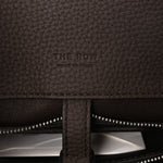 Grained Calfskin Margaux Shoulder 12 Deep Brown