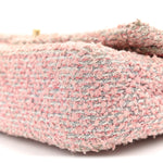 Tweed Medium Double Flap Pink