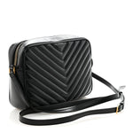 Calfskin Matelasse Monogram Lou Camera Bag Black