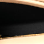 Lambskin Quilted Mini Becky Chain Bag Dark Beige