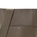 Soft Grained Calfskin Sangle Bucket Bag Taupe