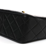 Lambskin Quilted Medium Single Flap Black