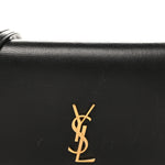 Smooth Calfskin Monogram Phone Holder Crossbody Black
